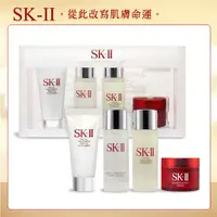 在飛比找PChome24h購物優惠-SK-II 保濕補水體驗4件組(20g+30ml+30ml+