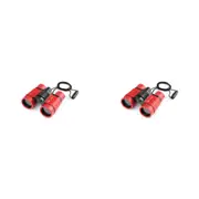 2PK Edu Toys Binoculars w/ Carrying Bag Kids/Children Educational Travel Toy Red