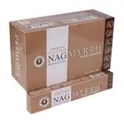 Golden Nag Myrrh Masala Incense Sticks 12 Pack 15g Each Packs 180 Contains
