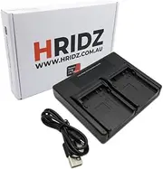[HRIDZ] LP-E6 Dual Battery Charger for Canon EOS 5D 6D 7D 80D 70D 60D LP-E6NH 60Da
