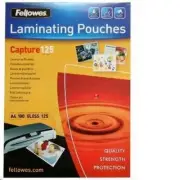 Fellowes 5307407 Laminating Pouch A4 100pk 125 Micron [5307407]