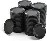 Smartdealspro 64pcs 32mm/1.26 Inch Opaque Plastic Learning Counters Disks Mini Poker Chips Game Tokens with Storage Box