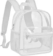 Clear Backpack Stadium Approved, Mini Clear Backpack, Heavy Duty Waterproof Transparent PVC Backpack