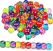 100 Pcs Colorful Dice Mini Game Prop for Board Games Classroom Activities Parties Safe Smooth Edges for Educational and Fun Gaming Experiences