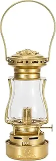 Thous Winds Fuel Lantern, Outdoor Kerosene Fuel Lamp, Weather Resistant, for Camping Hiking Patio Picnic, Brass