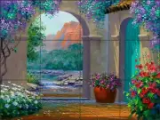 Southwest Tile Backsplash MIkki Senkarik Art Ceramic Mural MSA082