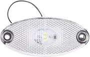 MotiveTech LED Side Marker Light Lighting Fixture Position Lamp Indicator Lamp for Caravan, White