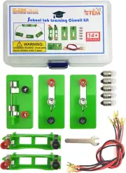 Physics Science Lab Learning Circuit Kit,Electricity Experiment Set,Building
