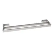 AGUZZO Montangna Stainless Steel Double Towel Rail 600mm - Polished