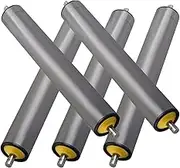 Set of 5 PVC Small Conveyor Rollers, Industrial Conveyor Belt Replacement Roller Dia 2.5inch 2inch 1.6inch 1.3inch 1inch, for Roller Stands Woodworking Smooth Movement(Set of 5 D-1.3"/32mm,L-19.7"/500