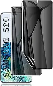 [2 Pack] Galaxy S20 Privacy Screen Protector, Anti-Spy Flexibel Film TPU Screen Protector for Galaxy S20 6.2 Inch 2020 [Support Fingerprint ID] [Case Friendly] [Full Coverage] - Black