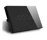 Zigbee Quad Light Switch (Black)