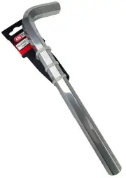 KS Tools 19 mm, 6 Sides Matt Chrome Long Allen Key, L-Shaped Hex, 151.2059-E
