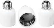 E26 to E39 Adapter Medium Base to Mogul Adapter E39 Light Socket Converter 3-Pac