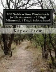 200 Subtraction Worksheets (with Answers) - 3 Digit Minuend, 1 Digit Subtrahend: