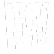 ProtectorAl 300 - 1200 x 300 - 1200mm Satin White / Gloss White Squares Unframed Composite Deco Panel