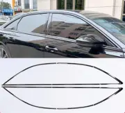 12X Chrome Black Window Strip Trim Seal Belt Trim For AUDI A6 C8 2019-2025 2023 (for: Audi)