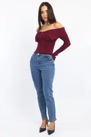Denim Mom Jeans High Rise - Size 16XL, Women's Skinny Jean