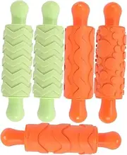 Cabilock 5pcs Rolling Pins for Kids Dough Roller Noodle Rolling Pin Cookie Roller Kitchen Gadget DIY Toy