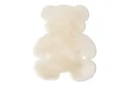 Bear Shaped Carpet Modern Luxury Plush Rugs for Living Room Home Decor-beige