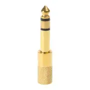 Plug 6.35mm Male To 3.5mm Female Adapter Connector Gold Plated