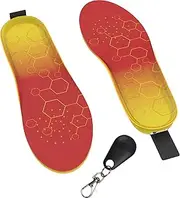 [Generic] Heated Foot Warmer - Outdoor Sports Feet Warmer, Washable Cuttable Thermal Insoles | Electric Power Heating Insoles Soles Warmer, Electric Heating Insoles with Remote Control, Insoles for Boots