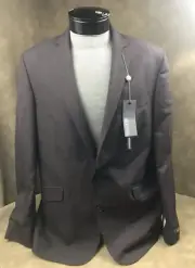 NEW KENNETH COLE REACTION SZ 44L BURGANDY GREY SPORTCOAT