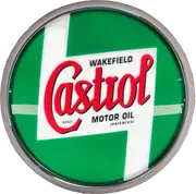 Castrol Motor Oil LED Bar Lighting Wall Sign Light Button WHITE