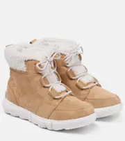 [Sorel] Sorel Carnival Cozy suede ankle boots UK 4 beige