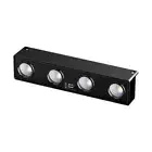 Solar LED Signboard Light IP54 Waterproof Wall Sign Lamp (4Lights White Light) H