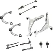 12 Pieces Front Axle Suspension Control Arm Ball Joint Stabilizer Link Tie Rod End Kits Compatible with Mercedes-Benz M-Class GLE GL GLS W16