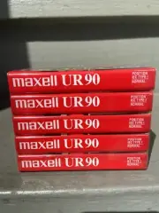 Maxell Audio Cassette 5 Pack 90 Minutes Normal Bias Sealed New