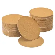 100pcs Self-Adhesive Cork Round 3 inch Cork Backing Sheets Cork Coasters