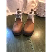 Cat & Jack NWT Toddler Girl Emmaline Cognac Zipper Booties Size 6