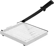 B5 Heavy Duty Paper Cutter, 11 in x 10.6 in 12 Sheets Capacity Paper Trimmer for Coupon, Label, Cardstock, and Scrapbooking Craft for Office and Home (B5)