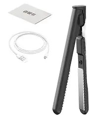 Hair Straightener and Curler 2 in 1, Hair Curling Iron, Cordless Hair Straightener, USB Charging 2-in-1 Curling Wand & Flat Iron Hair Styling Tool for Women Girls Travel Home