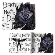 New Ryuk DEATH NOTE BiFold Wallet Desu Noto Standard Size Credit Card Billfold
