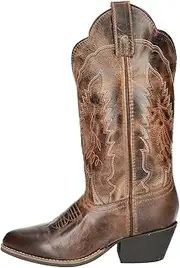 [Smoky Mountain Boots] | Amelia Series | Women’s Western Boot | 12-Inch Height | R-Toe | Durable Leather | Rubber Sole & Western Heel | Leather Upper & Man-Made Lining | Steel Shank