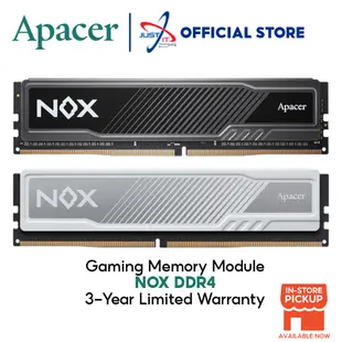 APACER 宇瞻 NOX 8GB (8x1) / 16GB (16*1) DDR4 3200MHZ CL16 遊戲內存