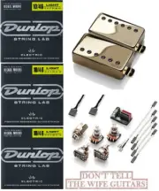 EMG F MF Set Gold Marty Friedman Passive Floyd Rose Spaced ( 3 STRING SETS )