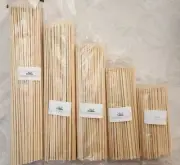 Bamboo Skewers 14" 12" 10" 8" 6" for Kabobs, Crafts, BBQ, Desserts