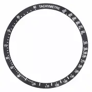 BEZEL INSERT FOR OMEGA SPEEDMASTER MARK 40 COSMOS AUTO 3520.50, 3520.53 BLACK