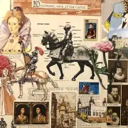 Medieval Ephemera Lot. Junk Journal Supplies Theme: Castles, Royalty, Knights..