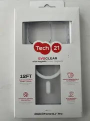 NEW Tech 21 EvoClear MAGSAFE Case for Apple iPhone 15 Pro - CLEAR - IN BOX
