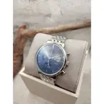 靜謐藍 CITIZEN 日本機芯 錶玻透亮 拋光 編織錶帶 正品 男錶 手錶 二手 CITIZEN 星辰
