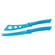 Scanpan - Spectrum Soft Touch Coloured Handle Cheese Knife set Blue