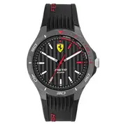 Scuderia Ferrari Pista Black Silicone Men's Watch - 830780