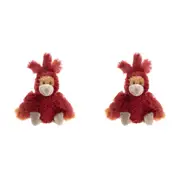 2x Charlie Bears Cuddle Cub Firebird Kids/Children Soft Fun Play Toy 0m+ Red