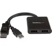 Startech Mst Hub - Displayport To 2x Displayport - Multi Stream Transport Hub -