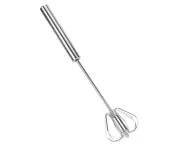 Semi Automatic Stainless Steel Egg Beater Mixer Blender Milk Frother Kitchen Utensils(K3328#A (S) )